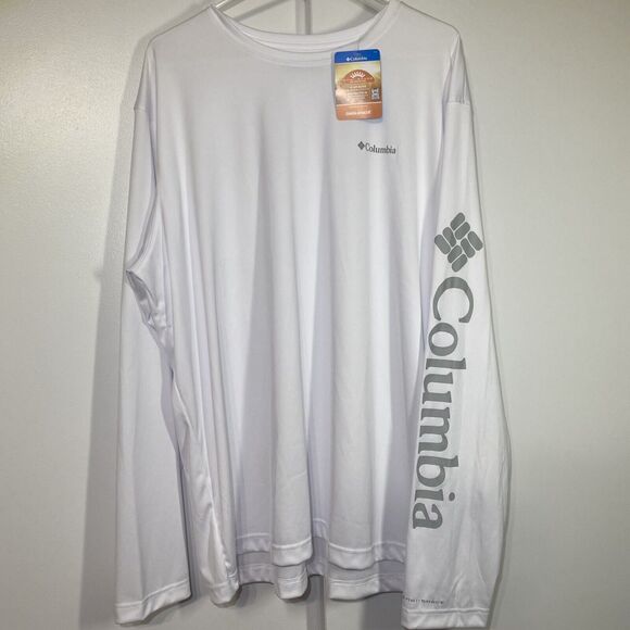 NWT Columbia Men’s Rapid Creek Long Sleeves T-Shirt Omni-Shade 50 UPF Size XXL - Picture 1 of 4